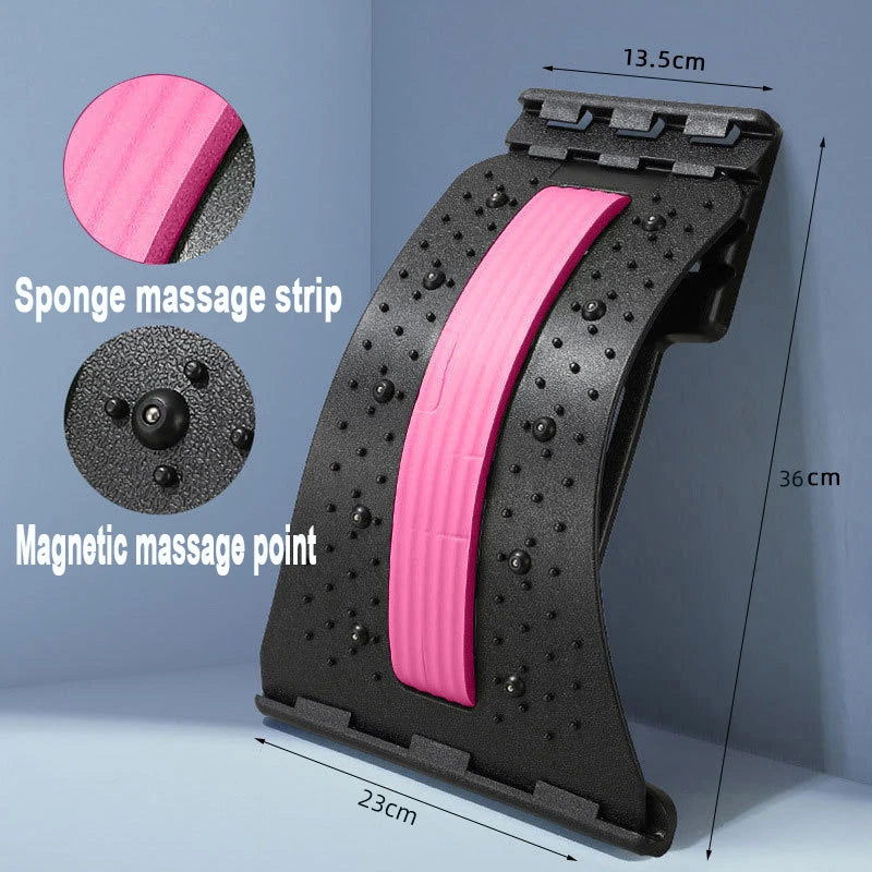 Back Cracker for Lower Back Pain Relief Lumbar Support Back Stretcher Multi-Level Adjustable Posture Corrector Sciatica YBAMQ001