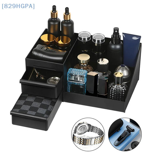 Cologne Organizer For Men, Cologne Holder For Dresser, Perfume Stand, Bathroom Countertop Organizer With Drawers