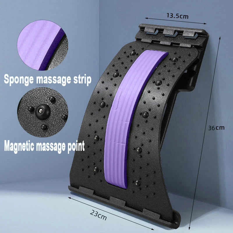 Back Cracker for Lower Back Pain Relief Lumbar Support Back Stretcher Multi-Level Adjustable Posture Corrector Sciatica YBAMQ001