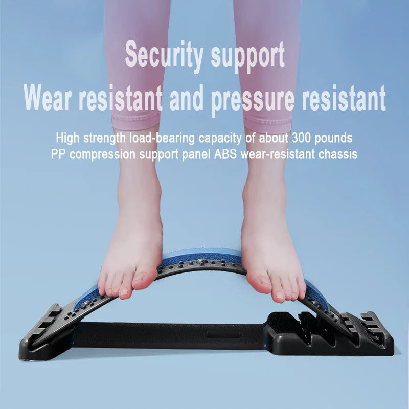 Back Cracker for Lower Back Pain Relief Lumbar Support Back Stretcher Multi-Level Adjustable Posture Corrector Sciatica YBAMQ001