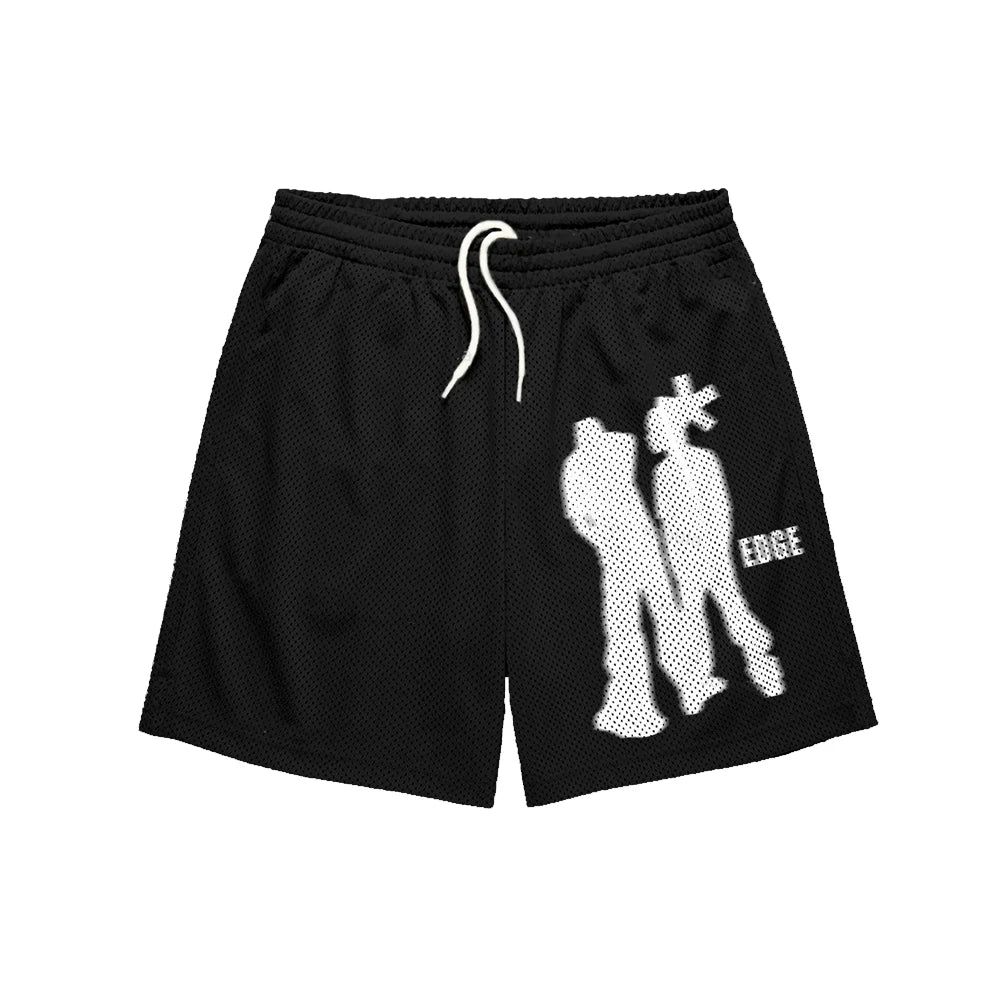 Street Portrait Edge Graphic Mens Beach Shorts Super Cool Summer Daily Wear Youth Kids Street Trend Style Gym Sport Shorts