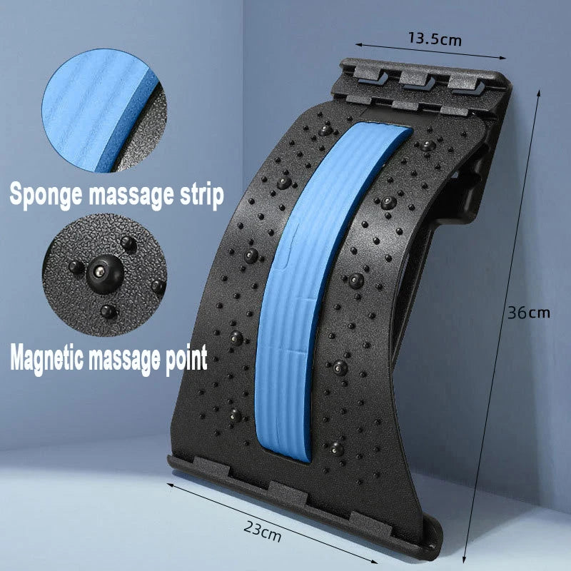 Back Cracker for Lower Back Pain Relief Lumbar Support Back Stretcher Multi-Level Adjustable Posture Corrector Sciatica YBAMQ001